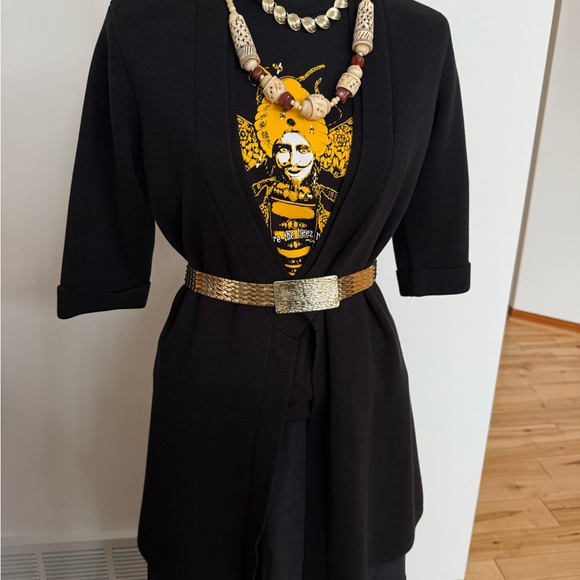 Eileen Fisher cotton silk open cardigan mid sleeves - Picture 5 of 8